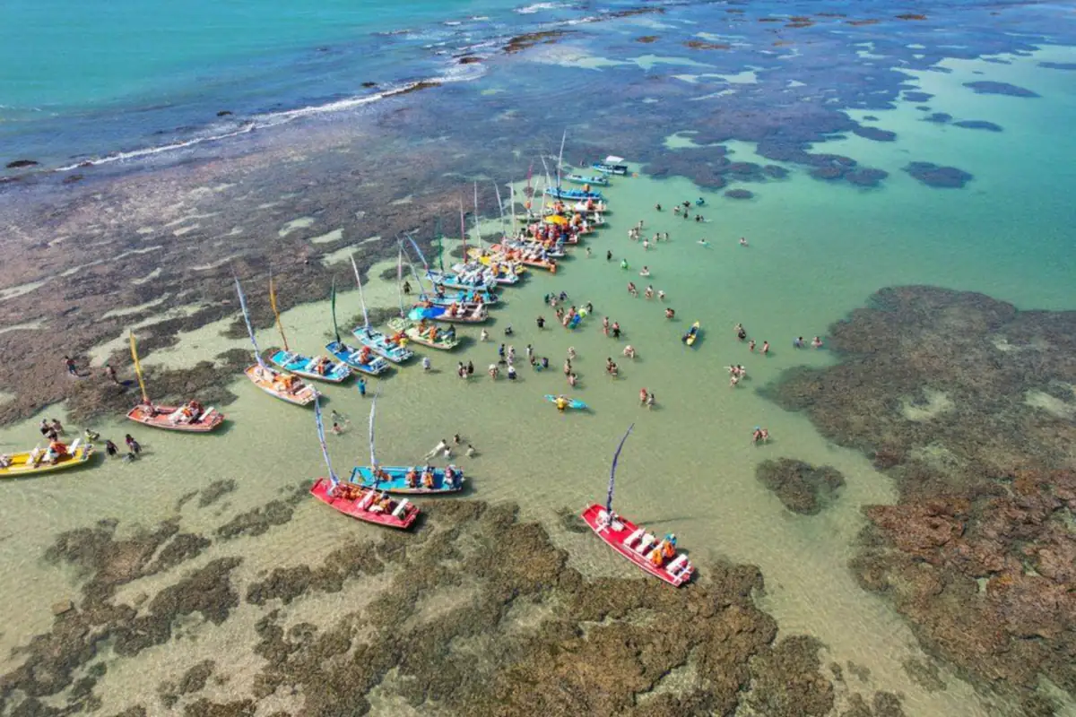 Praia de Maceió em Alagoas