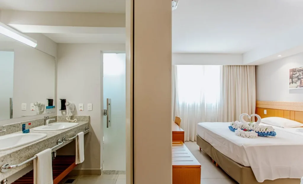 Hotel Cristal combina conforto premium e excelente localização dentro do resort.