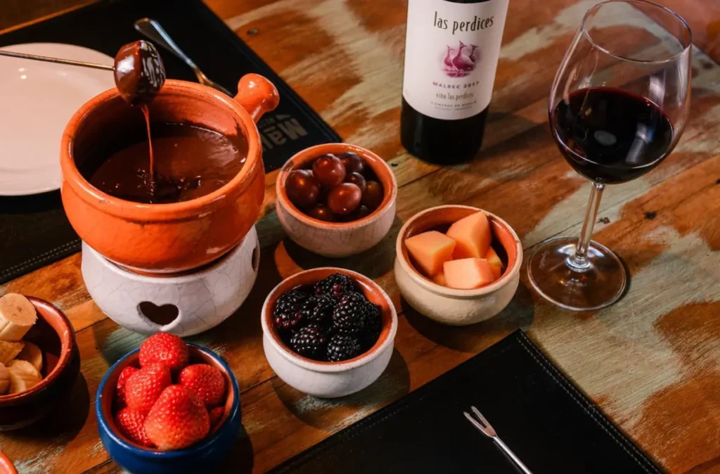 Fondue no Restaurante Table D'Or