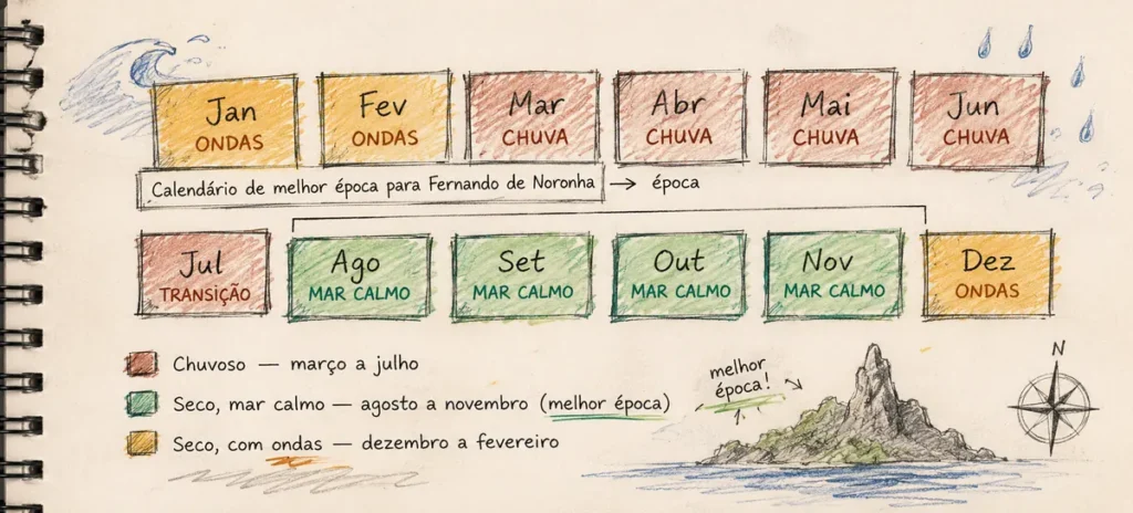 clima fernando de noronha melhor época