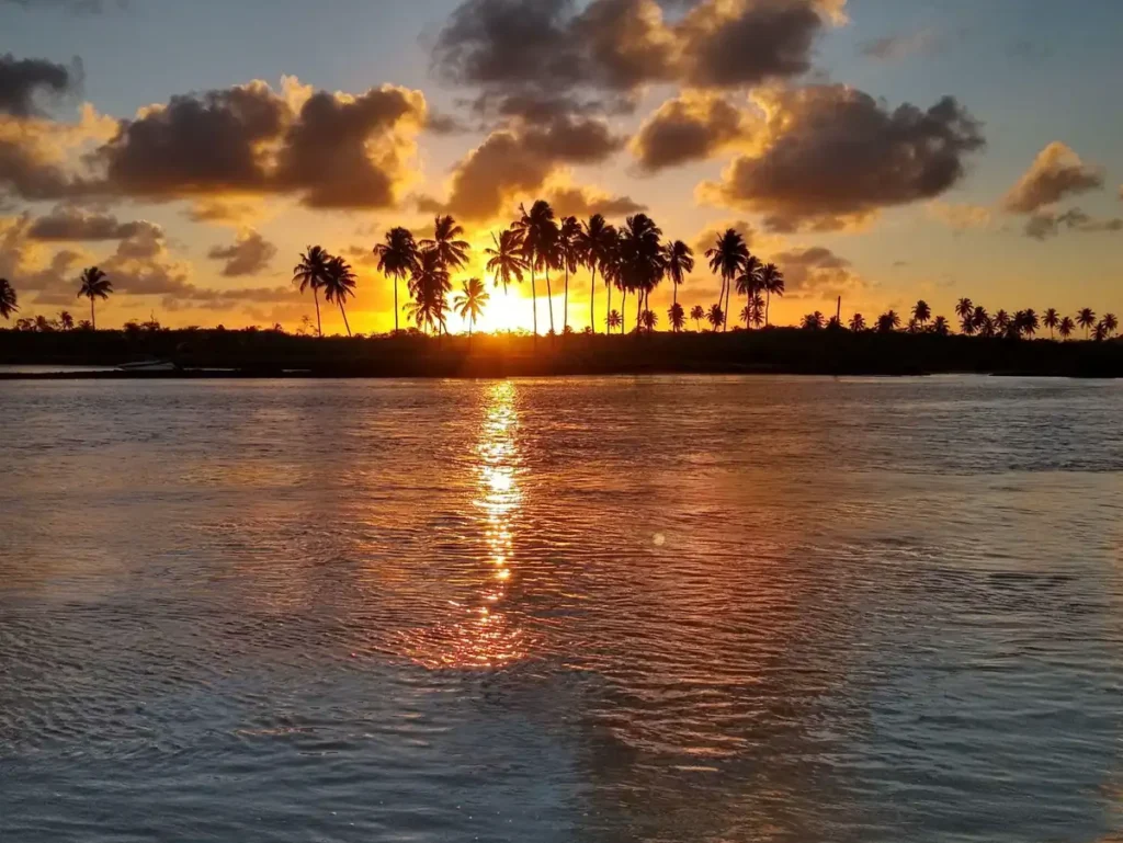 Por do sol em Porto de Galinhas, Pernambuco.